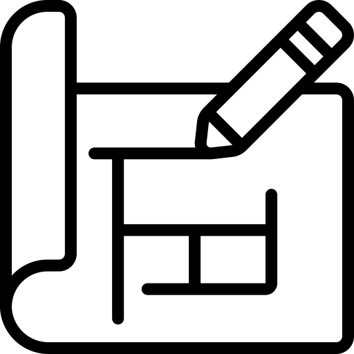 Roland Renner GmbH - Immobilienverwaltung und Gebäudedienstleistungen - Blaupausen-Symbol
